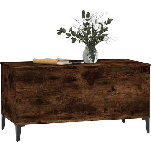 VidaXL Stolić za kavu boja hrasta 90 x 44,5 x 45 cm konstruirano drvo Slike