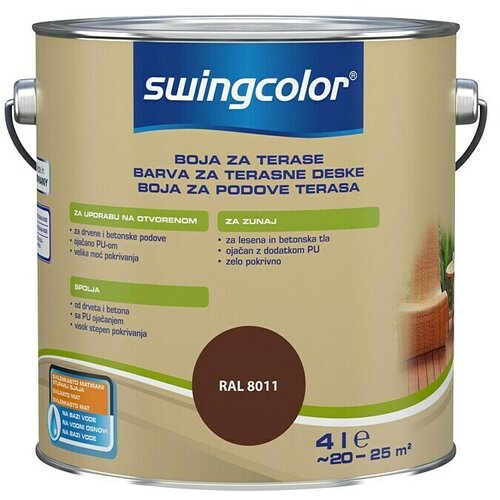 SWINGCOLOR Barva za terasne deske (barva: oreh, 4 l) Cene