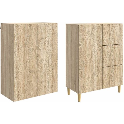  2 pcs Hrast sonoma Slike