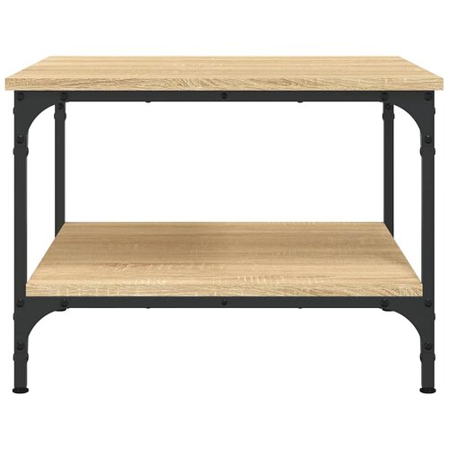  Stolić za kavu boja hrasta 55x55x40 cm konstruirano drvo Smeđa 55 x 55 x 40 cm Slike