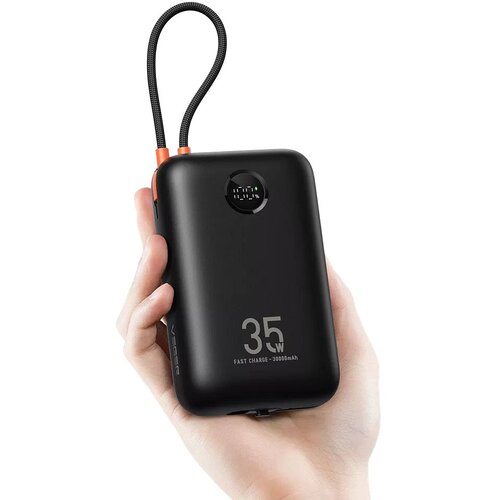 Powerbank Veger K3 PD QC3.0 35W 30000 mAh s ugrađenim Type-C / Lightning kabelima crne boje Cijene