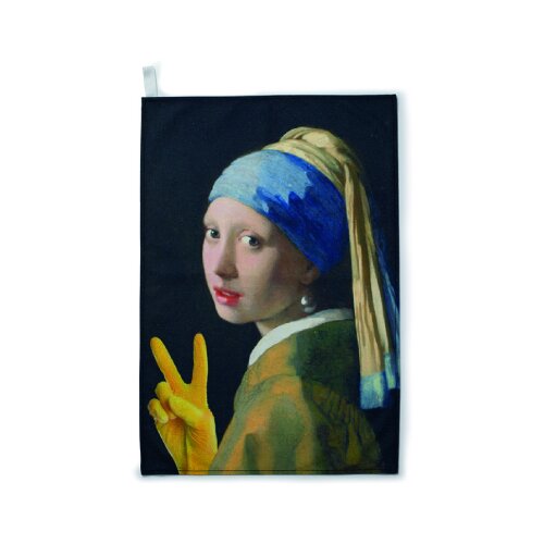 That Company Called IF Dry Humour - Dekorativna krpa - Dry Humour, Tea Towels, Girl with a Yellow Glove Cene