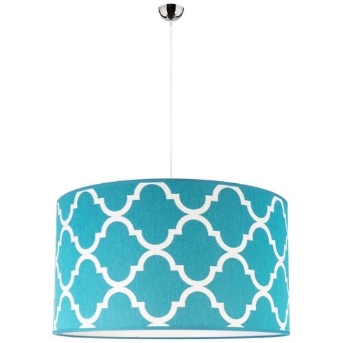  Duolla - Luster na sajli MAROKO 1xE27/40W/230V prečnik 45 cm tirkizna/bela Cene