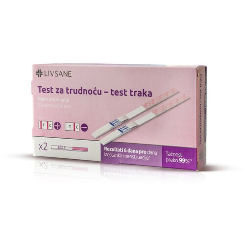 LIVSANE test za trudnoću, 2 test trakice Slike