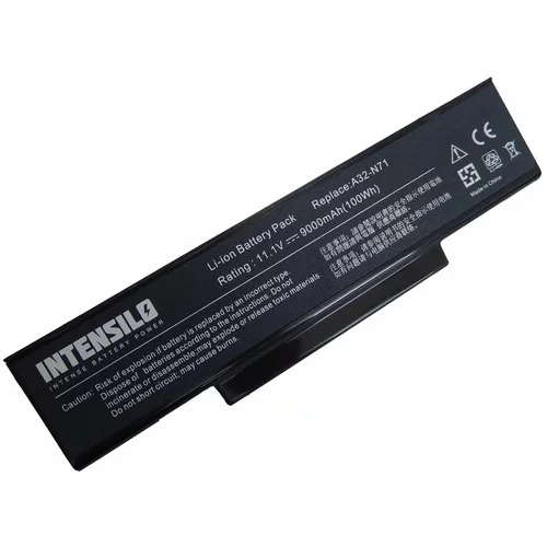 Intensilo Baterija za Asus A72 / K72 / N71 / N73, 9000 mAh