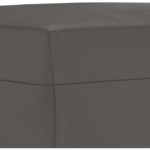  Klupa siva 70 x 35 x 41 cm od umjetne kože Slike