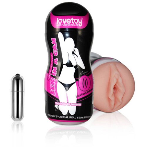 Sex in a Can masturbator za muškarce sa vibracijom LVTOY00178 Slike