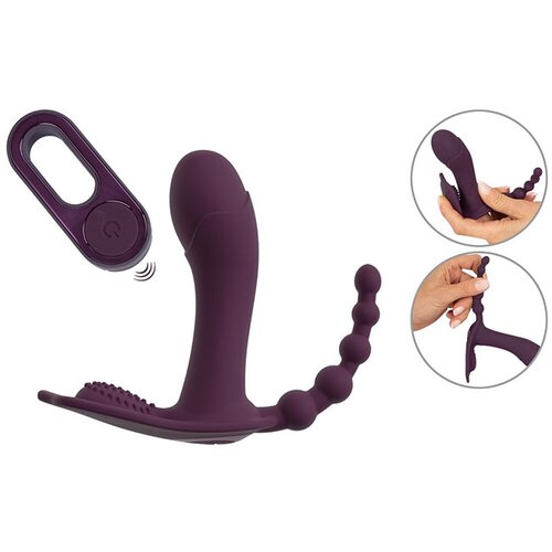 Beau Coeur Trojni vibrator za v hlačke ARIVA RC (R5405807) Cene