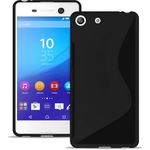  Gumijasti / gel etui S-Line za Sony Xperia M5 - črni Slike