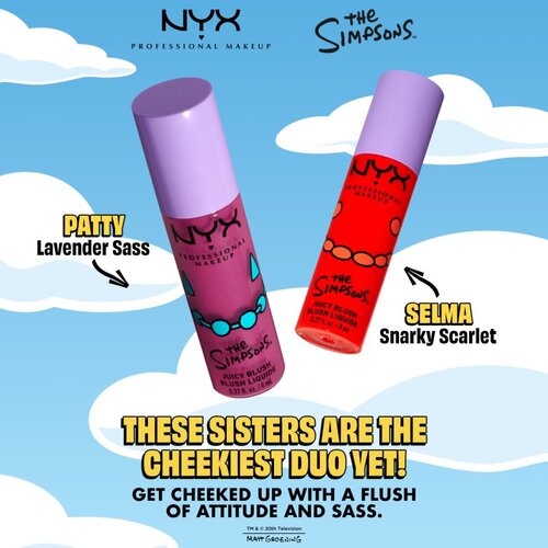 NYX Professional Makeup The Simpsons Fat Cheeks tekoče rdečilo odtenek Snarky Scarlet 8 ml Slike