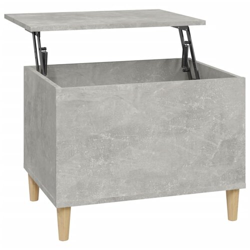 Maison Chic Klubska mizica - kavna mizica - Nizka mizica betonsko siva 60x44,5x45 cm inženirski les, (21753653) Cene