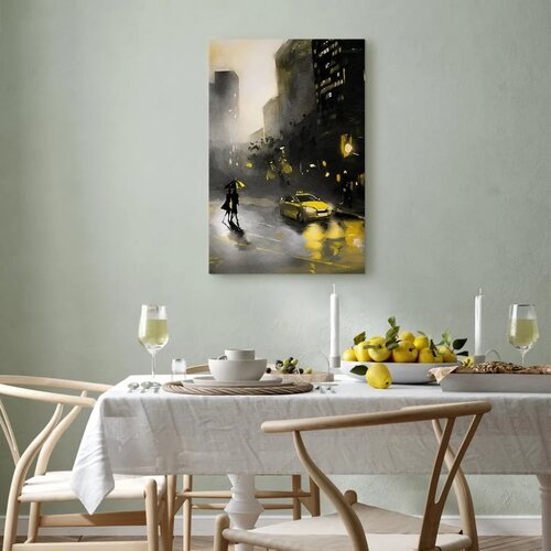  Slika - City Glow (1 Part) Vertical 40x60 Akustična Cene