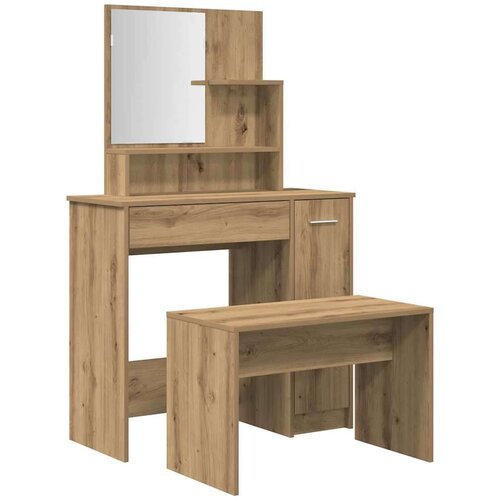 VidaXL Set toaletnog stolića Artisan hrast konstruirano drvo Slike