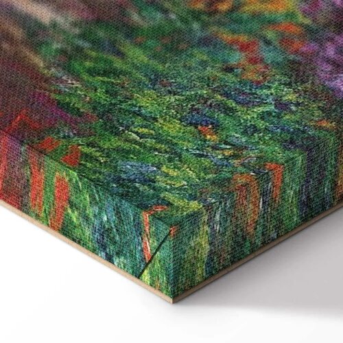  Slika - Claude Monet &amp;ndash; A Pathway in Monet\&amp;#039;s Garden 40x40 Akustična Slike