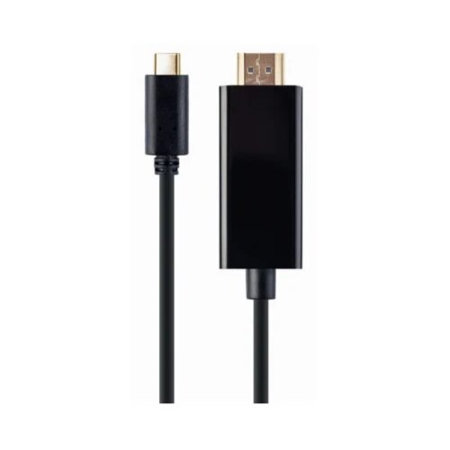 Gembird A-CM-HDMIM-01 usb-c male to hdmi-male adapter, 4K 30Hz, 2 m, black Slike