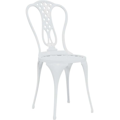  3-dijelni bistro set od lijevanog aluminija bijeli Slike