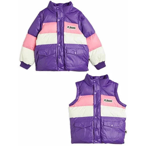 Mini Rodini Otroška jakna vijolična barva