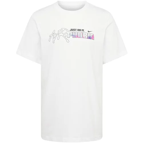 Nike Sportswear Majica tamno ljubičasta / roza / crna / bijela