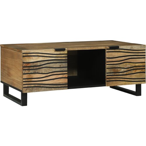 VidaXL Klubska miza 100x54x40 cm Trden mangov les Slike