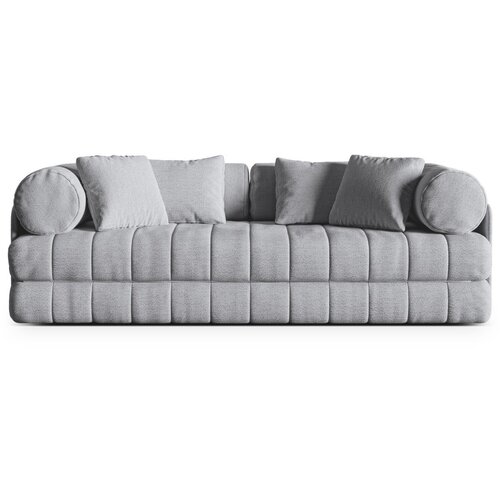 Cosmopolitan Design Svetlo siva raztegljiva sedežna garnitura iz tkanine bouclé 206 cm Kemi – Cene