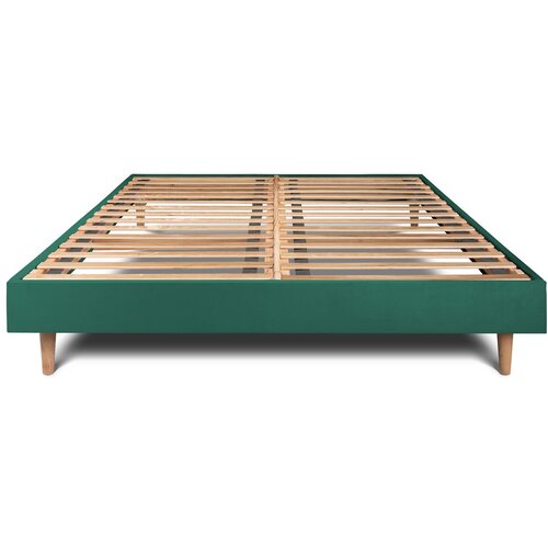 Sommeil de plomb Vzmetni boksi z letvami 180x200 cm - Žametna blago - Sestavljanje, (21607528) Cene