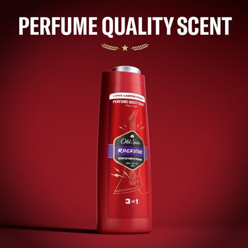 Old Spice RockStar gel za prhanje za mo&amp;scaron;ke za obraz, telo in lase 400 ml Slike