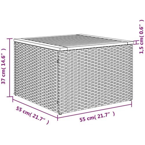 vidaXL 8-dijelni set vrtnih sofa od poliratana s jastucima crni Cijene