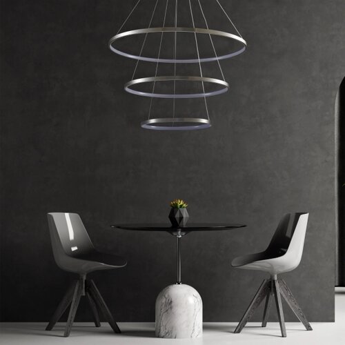  LED luster na sajli LEA LED/60W/230V 4000K prečnik 80 cm hrom Slike