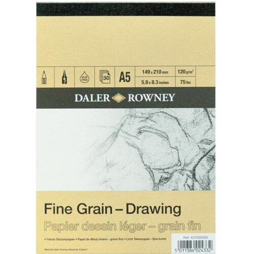 Daler Rowny Skicirka Fine Grain A5 120g 30 listna, (22005486) Slike