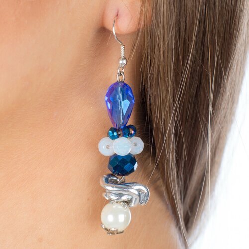 Branic Jewelry Minđu&scaron;e sa plavim kristalima Alice Cene