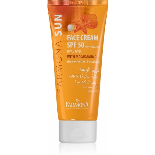 Farmona Sun zaštitna krema za normalnu i suhu kožu lica SPF 50 50 ml