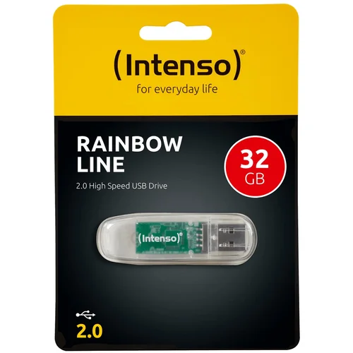  (Intenso) USB Flash drive 32GB Hi-Speed USB 2.0,Rainbow Line,TRANSP. – USB2.0-32GB/Rainbow