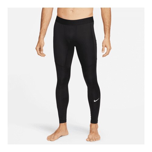 Nike Pro Dri-FIT Leggings, Black/White - L, (20764356) Cene