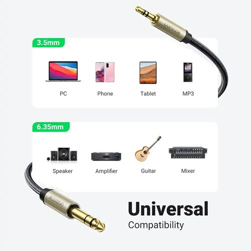 Ugreen av127 3.5mm na 6.35mm trs stereo audio kabl 5m ( 10630 ) Cene