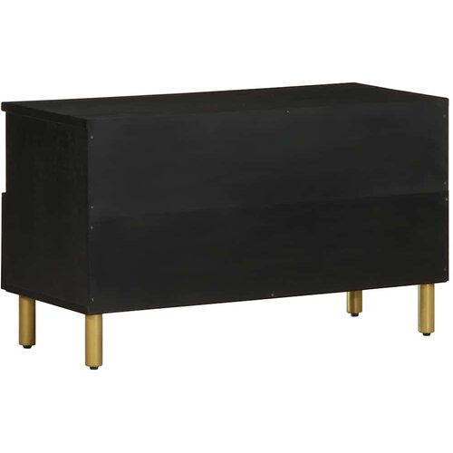  ormarić crni 80x33x46 cm od konstruiranog drva Slike