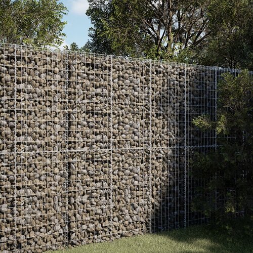 vidaXL Gabionska košara s pokrovom 100x50x200 cm pocinkano železo Cene