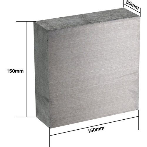 LDO Motors 6061 Aluminijski blok - 150 x 150 x 50 mm Slike