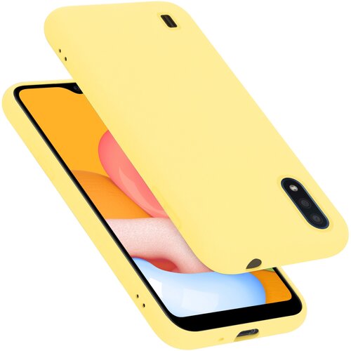 Cadorabo ohi&scaron;je, združljiv s Samsungom v tekoči rumeni - za&scaron;čitni pokrov, narejen iz fleksibilnega silikona TPU, (20586755) Cene