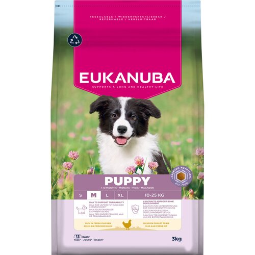 Eukanuba Premium Nutrition Puppy Medium Breed piletina - 2 x 15 kg Slike