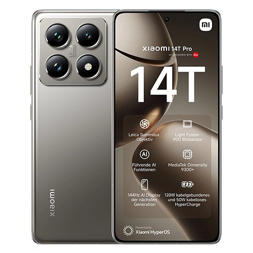 Xiaomi 14T Pro 5G Dual Sim 12GB RAM 512GB Grey Slike
