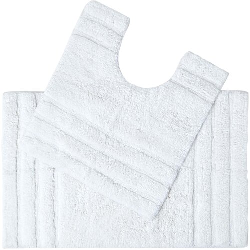 HOMESCAPES kopalni&scaron;ka preproga spa ultra doux 2 pi&egrave;ces blan, (5000161112) Cene
