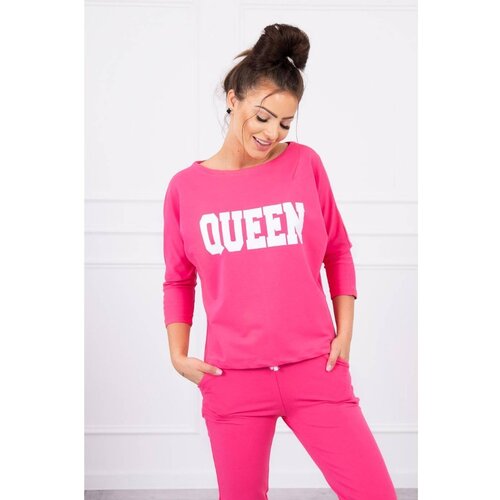 Kesi Set with Queen print fuchsia Slike