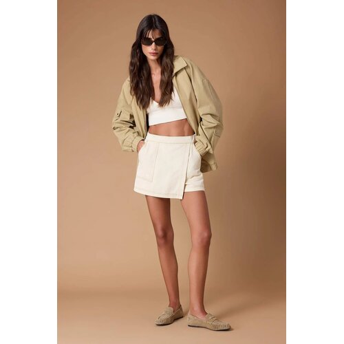 TRENDYOLMILLA Ženski &amp;scaron;orc TWOSS25SR00046, Krem Slike