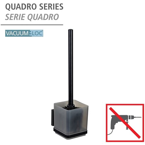 Wenko Crna plastična samoljepljiva WC četka Quadro &amp;ndash; Slike
