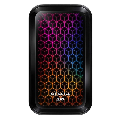 Externi SSD 512GB SE770G RGB ADATA USB-C/ USB 3.2 Gen 2, RGB light, 1000/800 Mb/s, Type C &amp;ndash; Type C, Type C- Type A, 512GB, OTG, PS5, X-BOX, UASP/ Garancija 36 mjeseci Slike