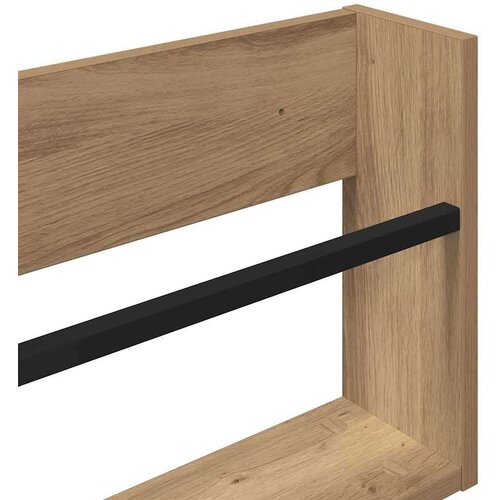  Polica za časopise Zidne 2 pcs Umjetnički hrast 80 x 12 x 30 cm Slike