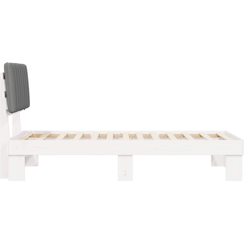  Krevetni okvir s tapiciranim uzglavljem Svijetlo siva Svjetlosiva 211 x 93 x 93 cm Slike