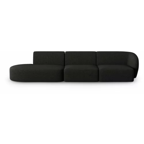 Micadoni Home Crna sofa 302 cm Shane –