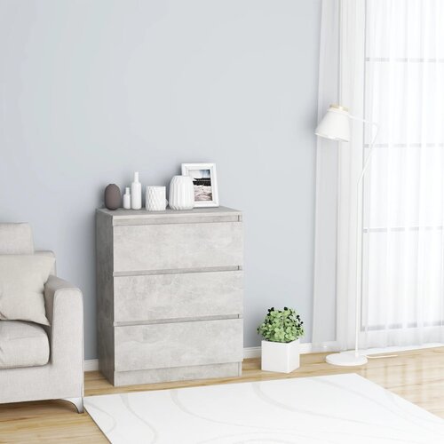 VidaXL Komoda siva boja betona 60 x 35 x 76 cm od konstruiranog drva Slike
