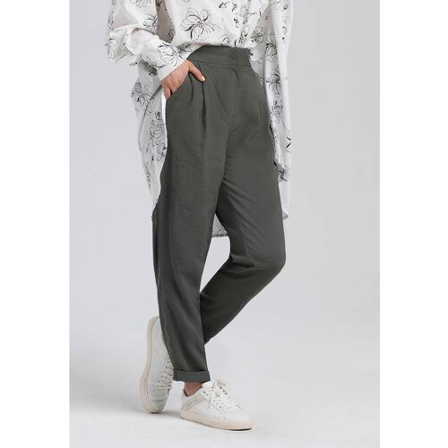 Look Made With Love Woman's Trousers 245 Nature Slike